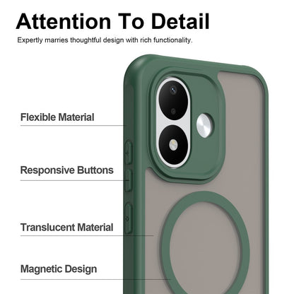 MagSafe Case for Xiaomi Redmi Note 17 Pro, Techsuit, HaloFrost II, Green