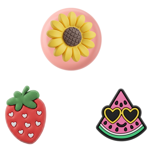 OEM Fruit Case for Apple AirTag, Set of 3 pieces, Multicolor