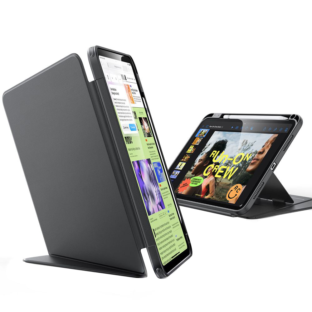 Case for Apple iPad (2025) / (2022), ESR, Flip Hybrid, Black, Resealed