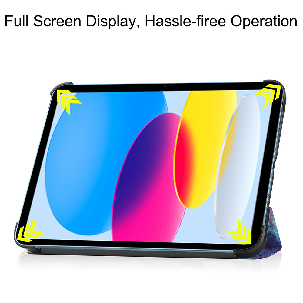 Case for Apple iPad (2025) / (2022), Techsuit, FoldPro Galaxy, Multicolor