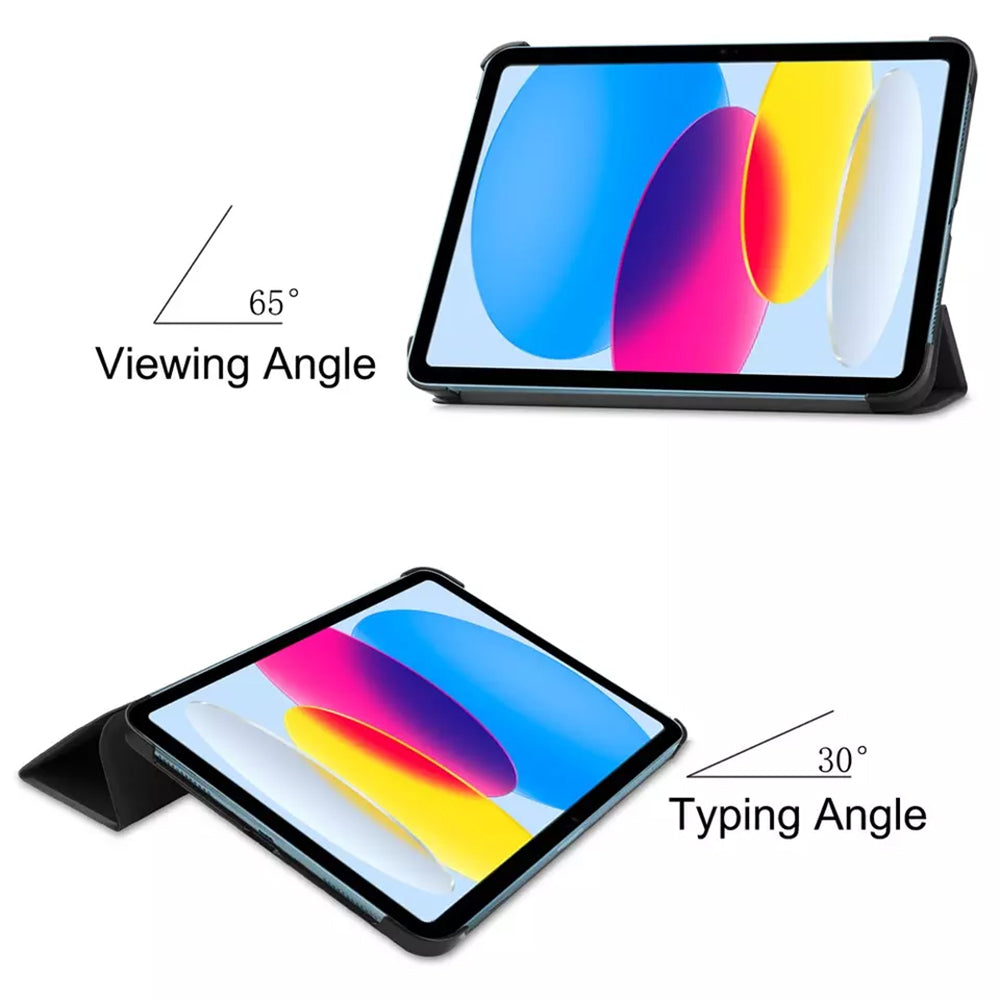 Case for Apple iPad (2025) / (2022), Techsuit, FoldPro, Black