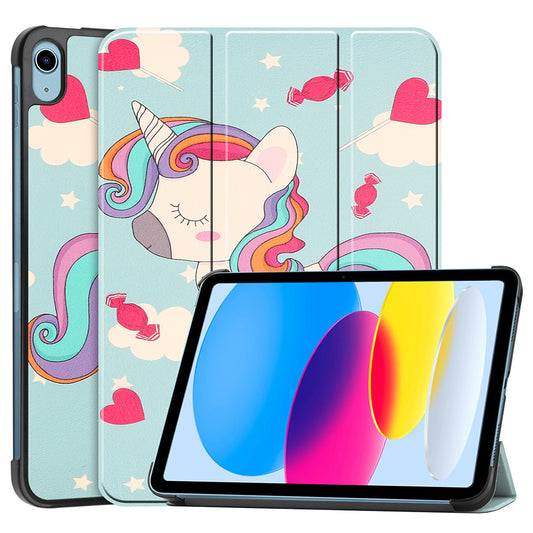 Case for Apple iPad (2025) / (2022), Techsuit, FoldPro Unicorn, Multicolor