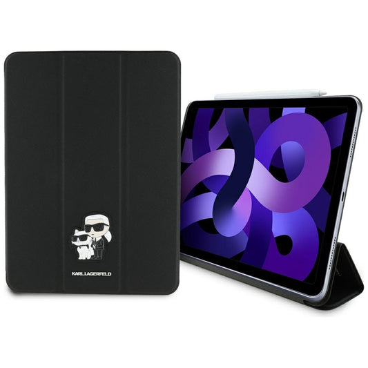 Case for Apple iPad Air 11 (2025) / Air 11 (2024), Karl Lagerfeld, Saffiano Karl & Choupette, Black