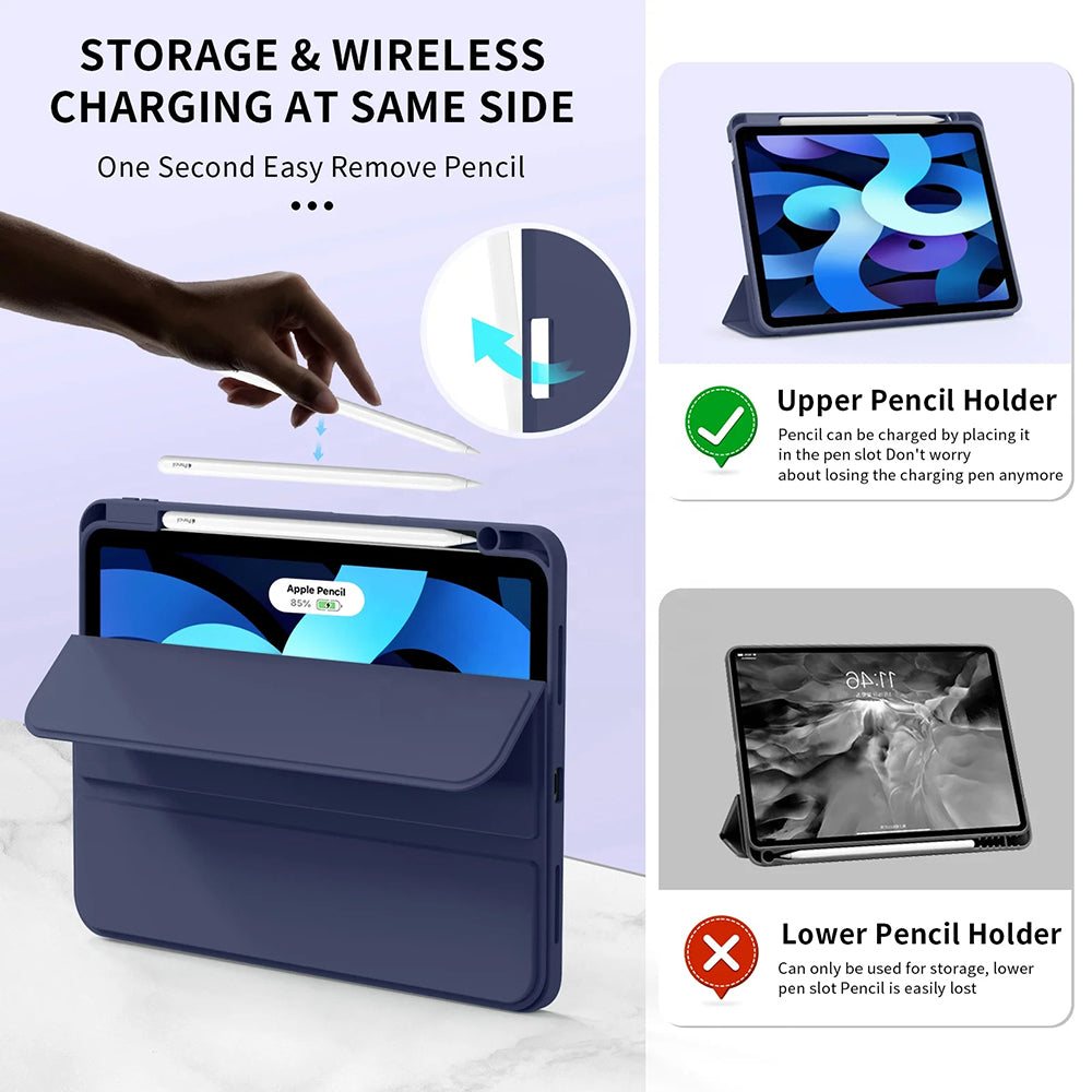 Case for Apple iPad Air 11 (2026) / iPad Air 11 (2025) / Air 11 (2024), Techsuit, Flex Trifold, Blue