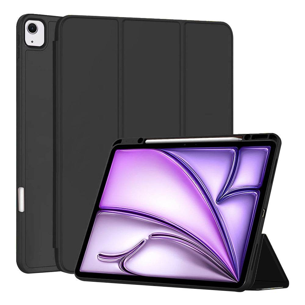 Case for Apple iPad Air 13 (2026) / Air 13 (2025) / Air 13 (2024), Techsuit, Flex Trifold, Black