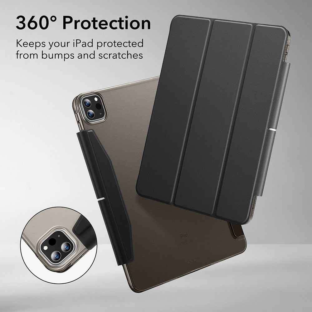 Case for Apple iPad Pro 13 (2024), ESR, Ascend Trifold, Satin Black