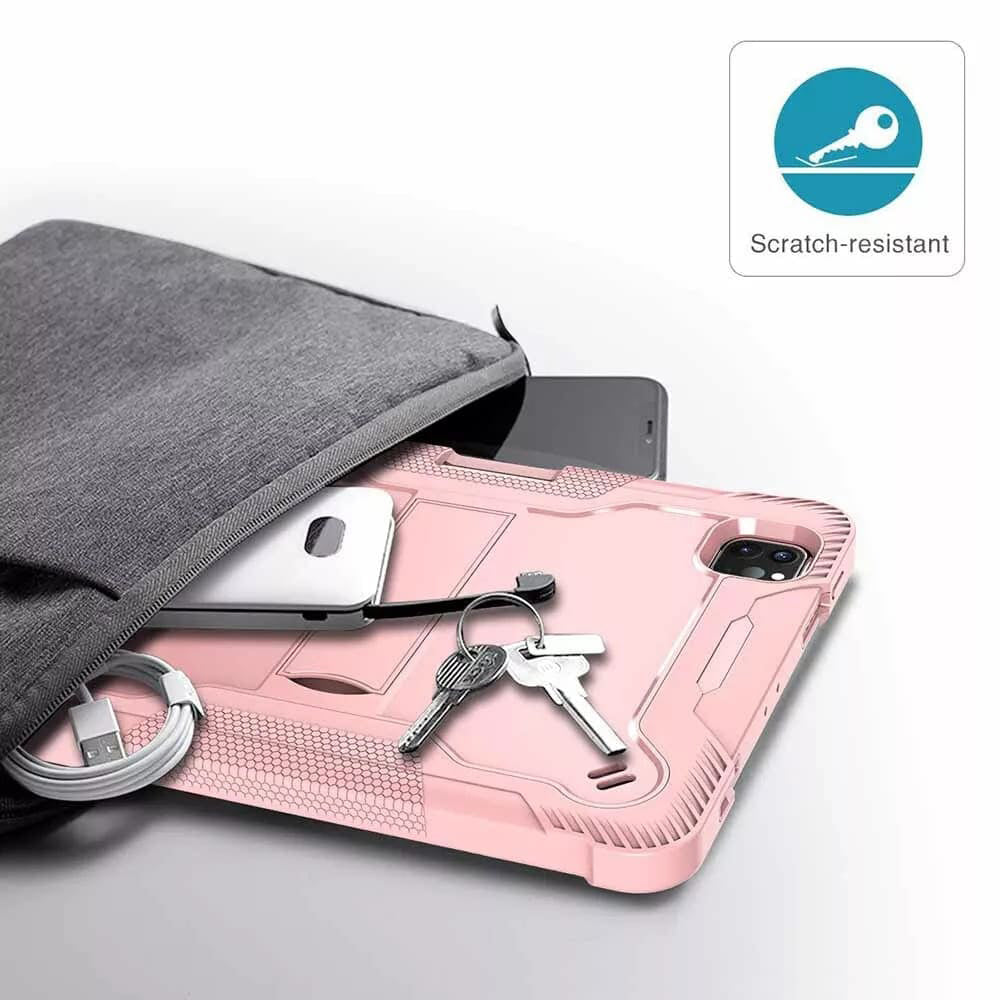 Case for Apple iPad Pro 13 (2024), Techsuit, Rugged TabShell, Pink