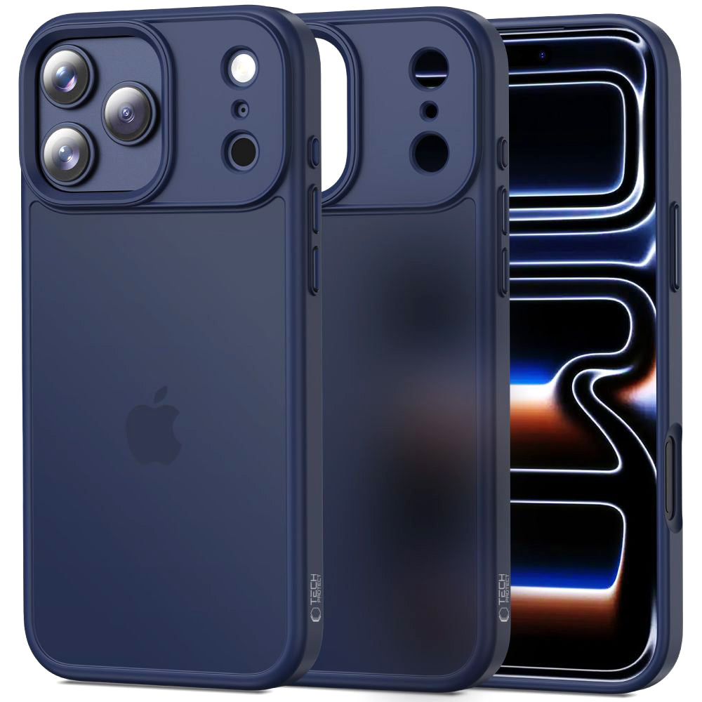 Case for Apple iPhone 17 Pro, Tech-Protect, Magmat, Matte Navy Blue