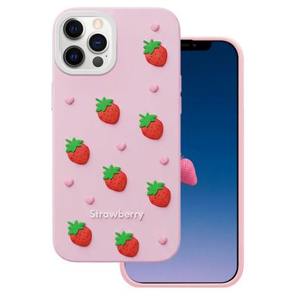 Case for Apple iPhone 17 Pro, OEM, Strawberry, Pink
