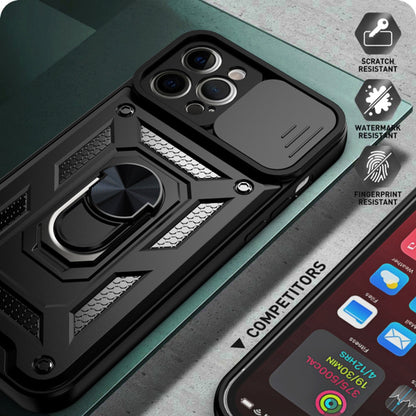 Case for Apple iPhone 12 Pro Max, Techsuit, CamShield, Black