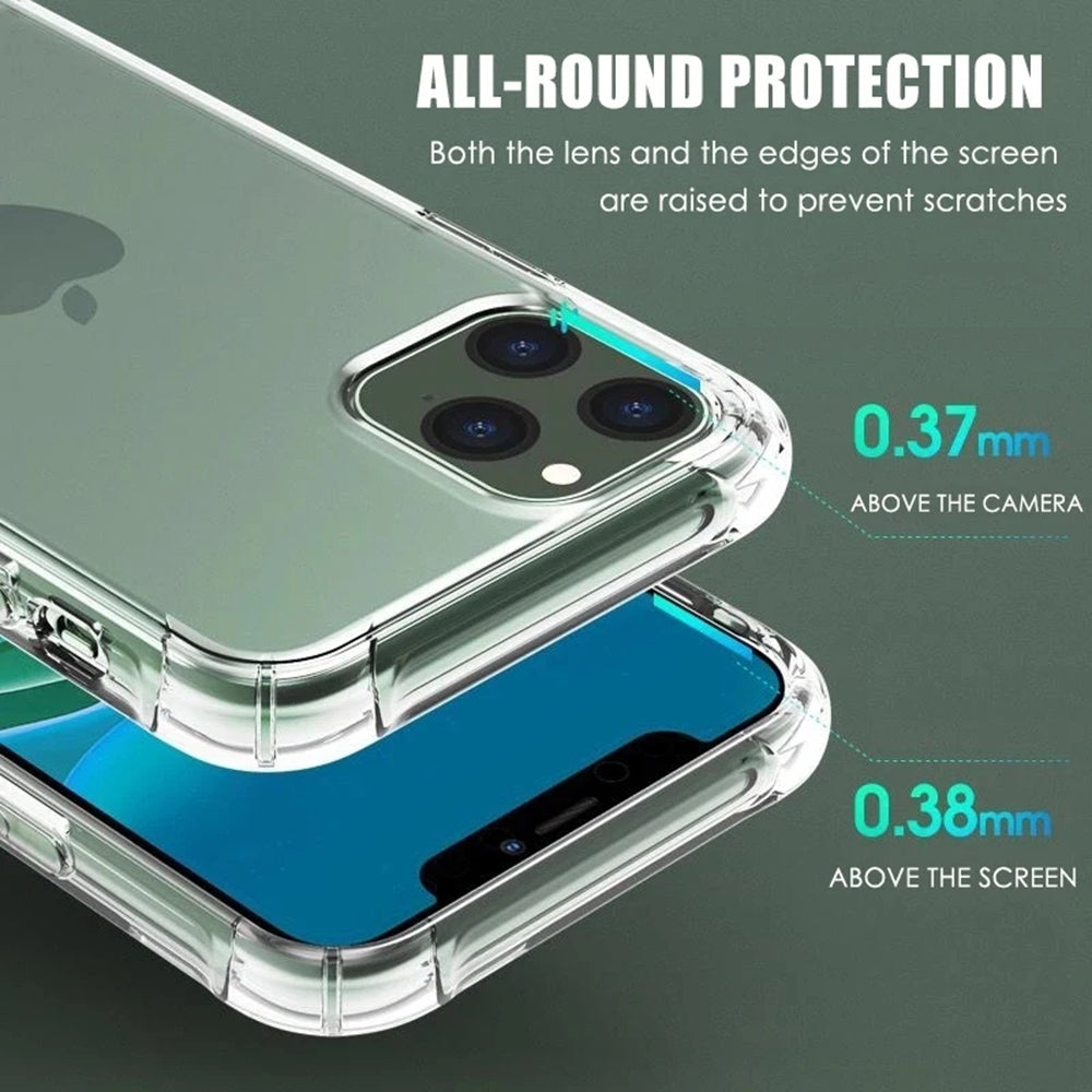 Case for Apple iPhone 12 Pro Max, Techsuit, Shockproof Clear, Transparent
