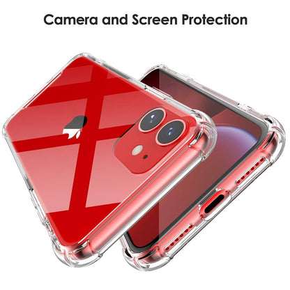 Case for Apple iPhone 12, Techsuit, Shockproof Clear, Transparent