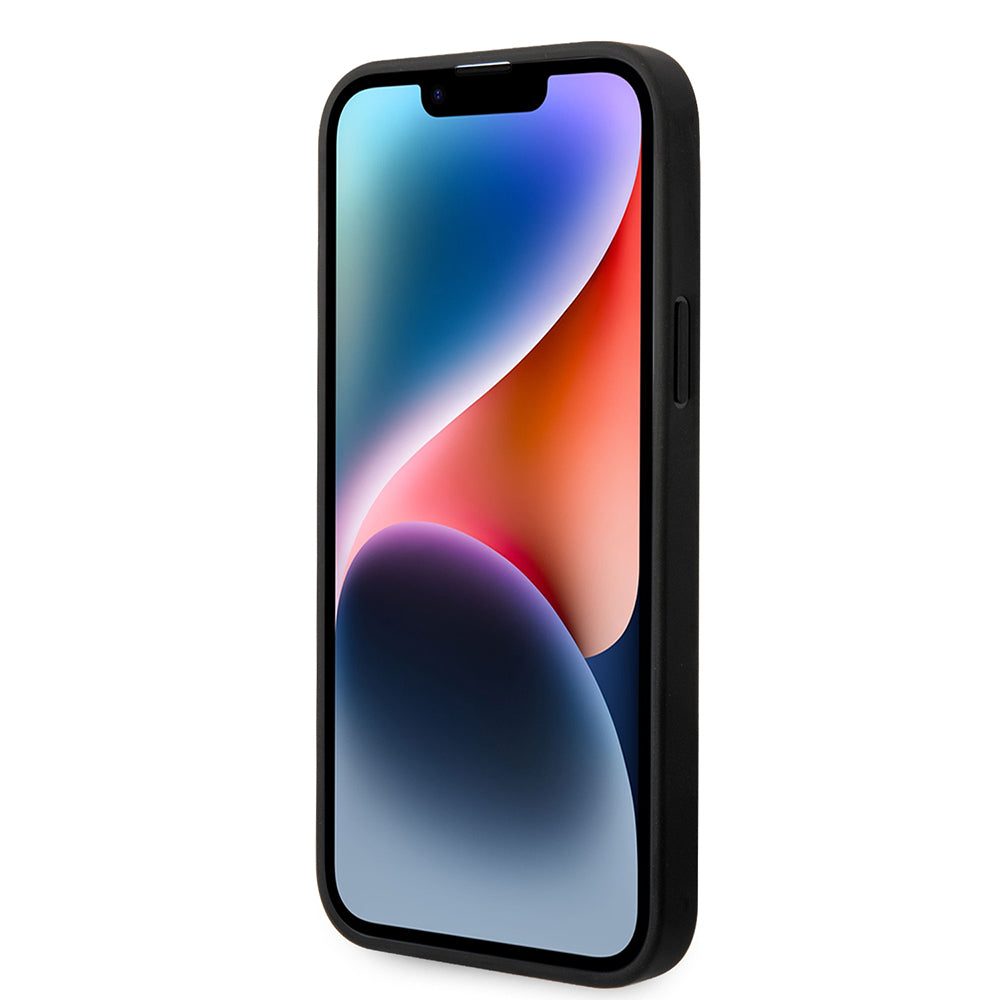 Case for Apple iPhone 14 Plus, Karl Lagerfeld, Glitter Flakes Ikonik Karl, Silver