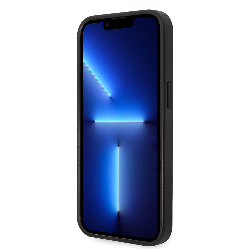 Case for Apple iPhone 14 Plus, Karl Lagerfeld, Saffiano Karl's Head, Black