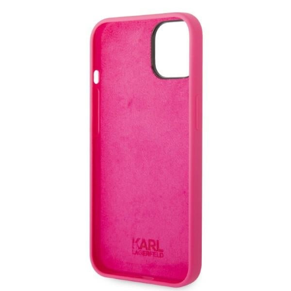 Case for Apple iPhone 14 Plus, Karl Lagerfeld, Silicone RSG, Pink