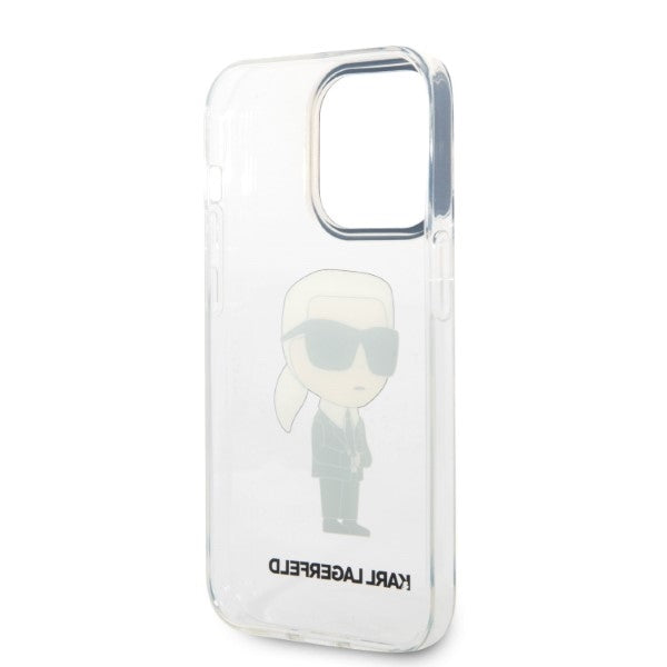 Case for Apple iPhone 14 Pro, Karl Lagerfeld, IML Ikonik NFT, Transparent