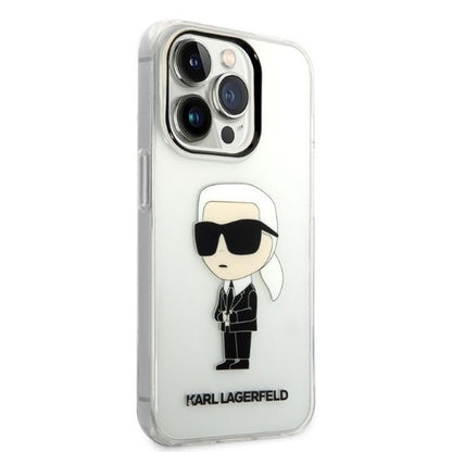 Case for Apple iPhone 14 Pro, Karl Lagerfeld, IML Ikonik NFT, Transparent