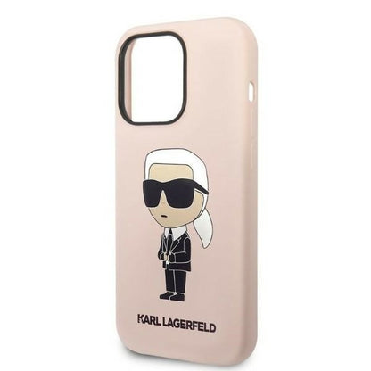 Case for Apple iPhone 14 Pro, Karl Lagerfeld, Ikonik NFT Silicone, Pink