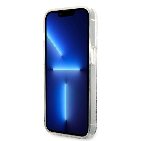 Case for Apple iPhone 14 Pro Max, Karl Lagerfeld, Glitter Karl's Head, Silver