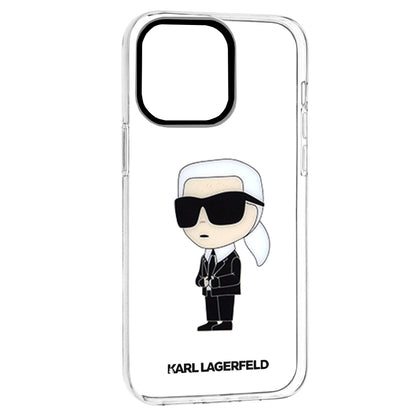 Case for Apple iPhone 14 Pro Max, Karl Lagerfeld, Ikonik Karl, Transparent