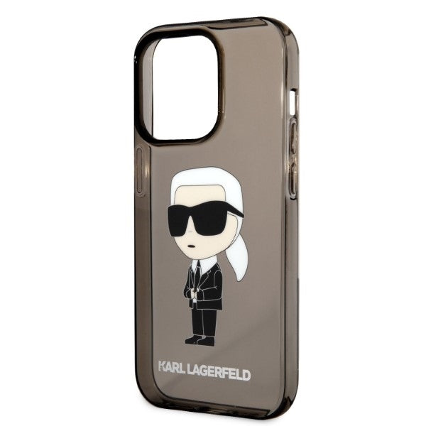 Case for Apple iPhone 14 Pro Max, Karl Lagerfeld, IML Ikonik NFT, Black