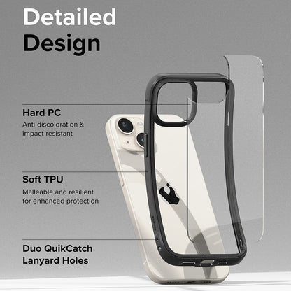 Case for Apple iPhone 15 Plus, Ringke, Fusion Bold, Black