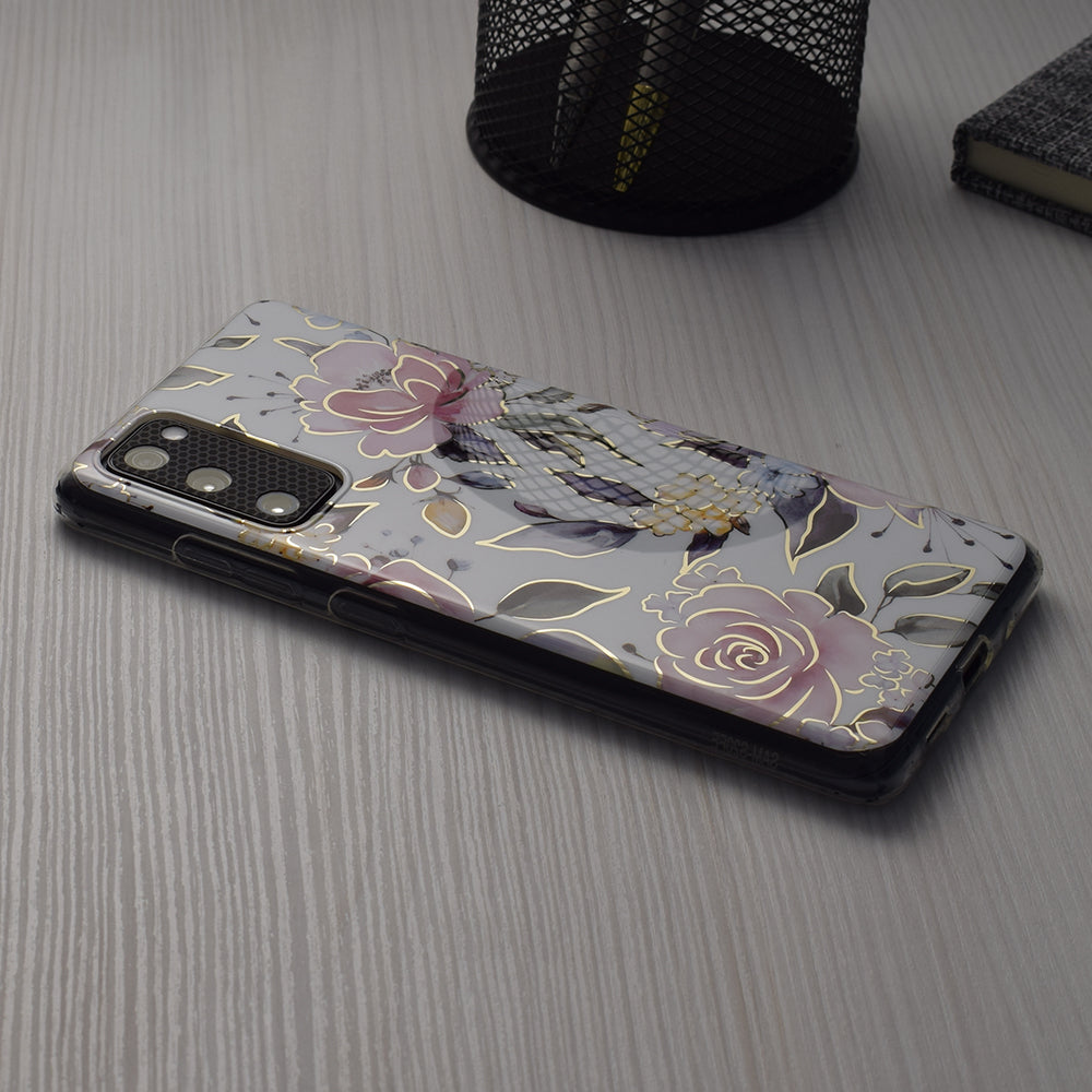 Case for Apple iPhone 15 Plus, Techsuit, Marble, White