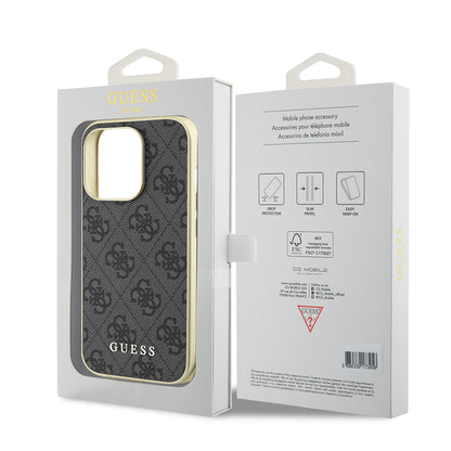 Case for Apple iPhone 15 Pro Max, Guess, 4G Charm, Gray