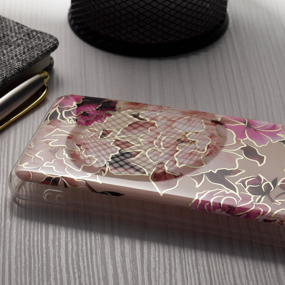 Case for Apple iPhone 15 Pro Max, Techsuit, Marble, Beige