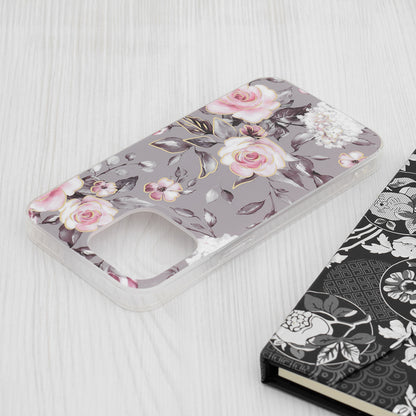 Case for Apple iPhone 15 Pro Max, Techsuit, Marble, Gray