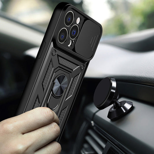 Case for Apple iPhone 15 Pro, Techsuit, CamShield, Black