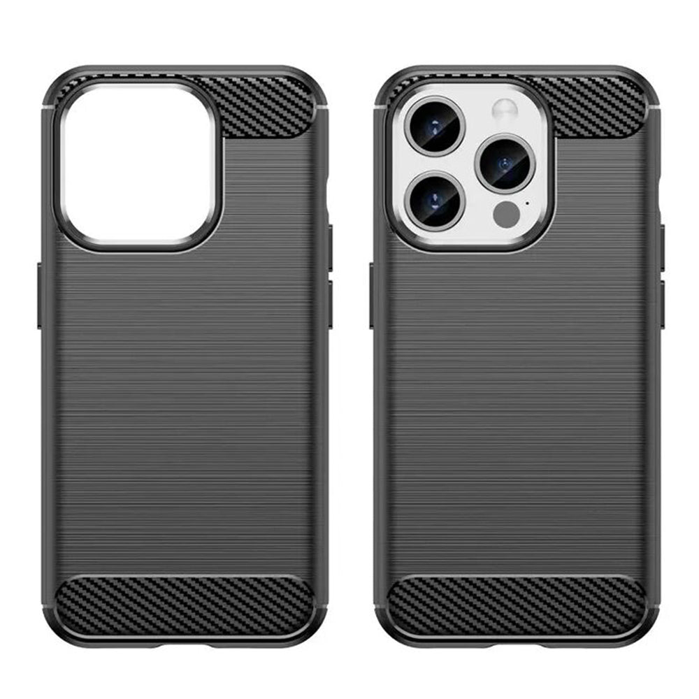 Case for Apple iPhone 15 Pro, Techsuit, Carbon, Black