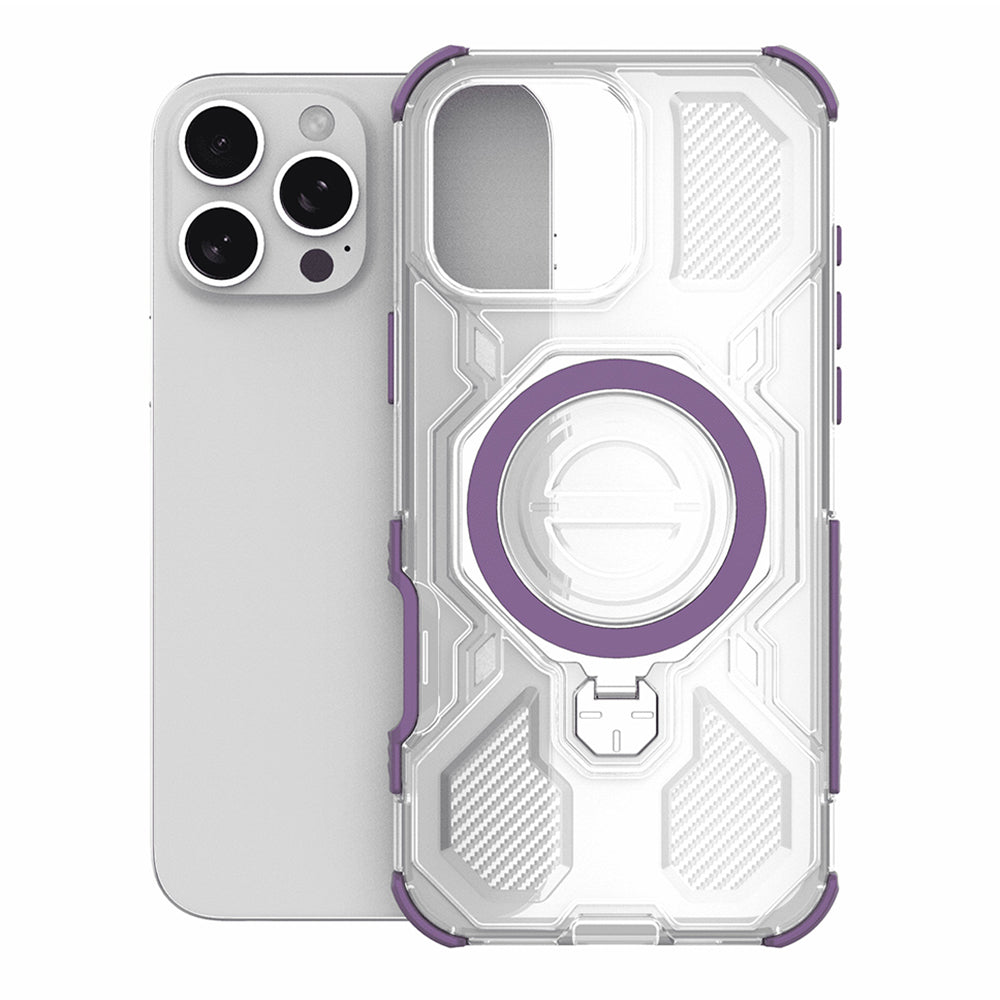 Case for Apple iPhone 15, Techsuit, Carbon Shield Pro, Purple