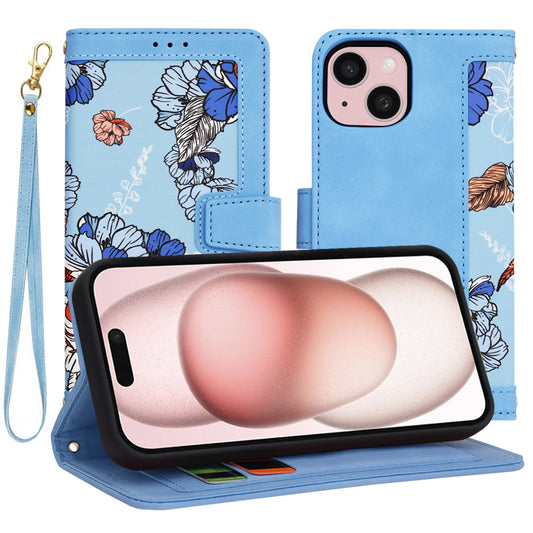 Case for Apple iPhone 15, Techsuit, FlipCraft, Blue