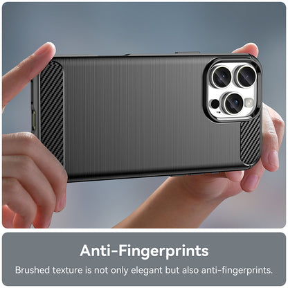 Case for Apple iPhone 16 Pro Max, Techsuit, Carbon, Black