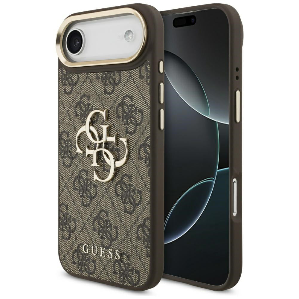 Case for Apple iPhone 17 Air, Guess, Big 4G Logo Classic, Golden Brown