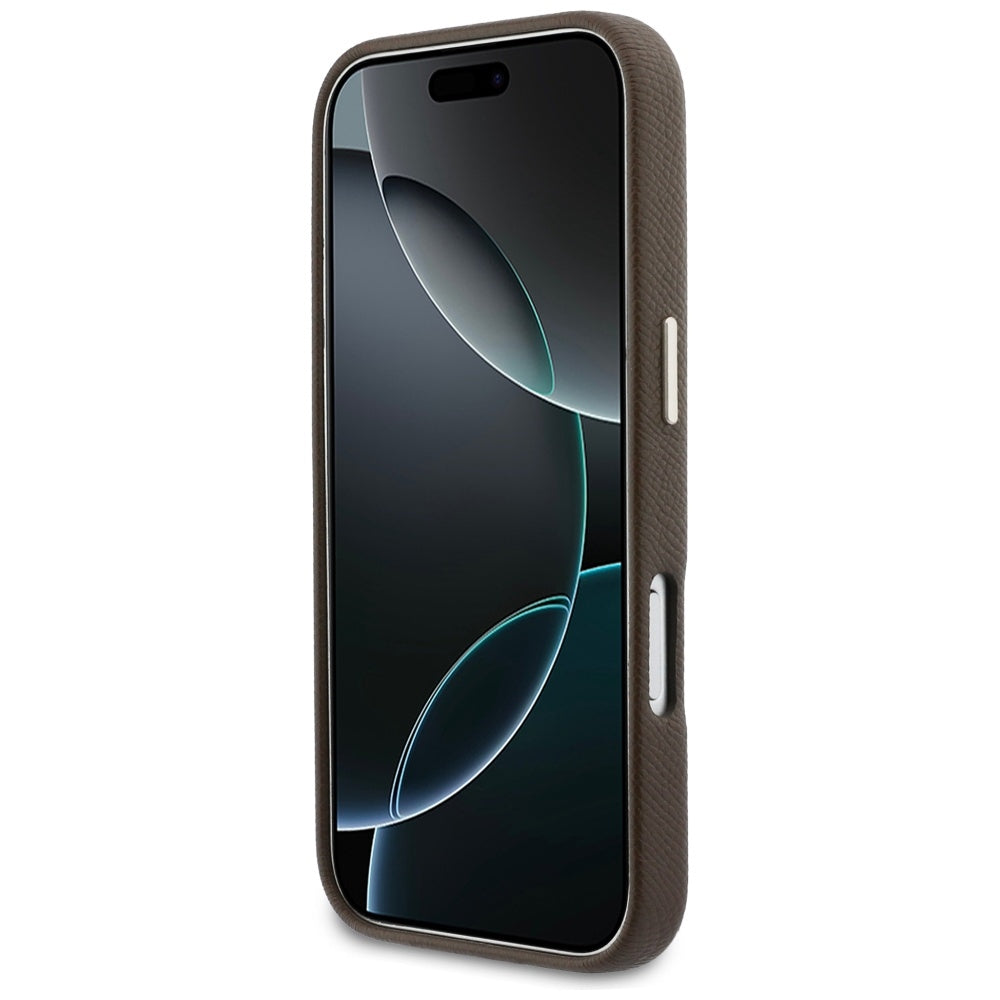 Case for Apple iPhone 17 Pro Max, Guess, Resin Logo, Brown