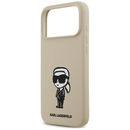 Case for Apple iPhone 17 Pro Max, Karl Lagerfeld, Sketch and Logo Karl, Brown