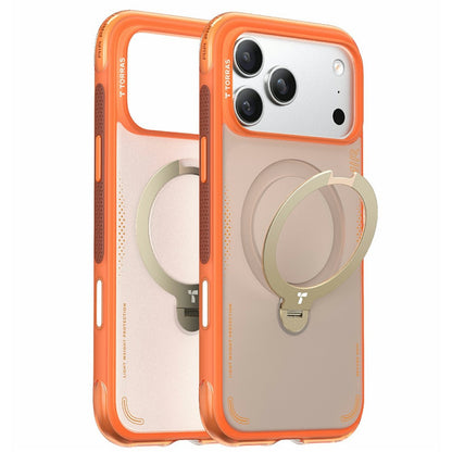 Case for Apple iPhone 17 Pro, Torras, Ostand Spin Air, Orange