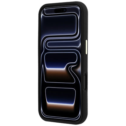 Case for Apple iPhone 18 Pro / 17 Pro, Guess, Grained Big Resin Logo, Black