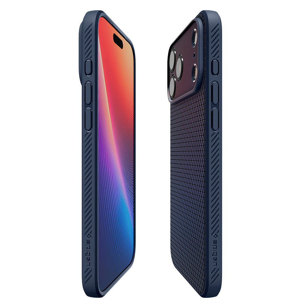 Case for Apple iPhone 18 Pro Max / 17 Pro Max, Spigen, Liquid Air, Navy Blue ACS12112