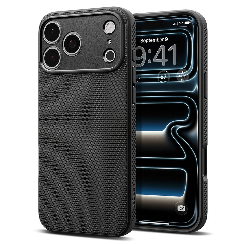 Case for Apple iPhone 18 Pro Max / 17 Pro Max, Spigen, Liquid Air, Matte Black ACS12111