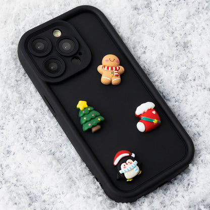 Case for Apple iPhone 15 Pro, OEM, Ultra Trendy 3D Christmas, Black