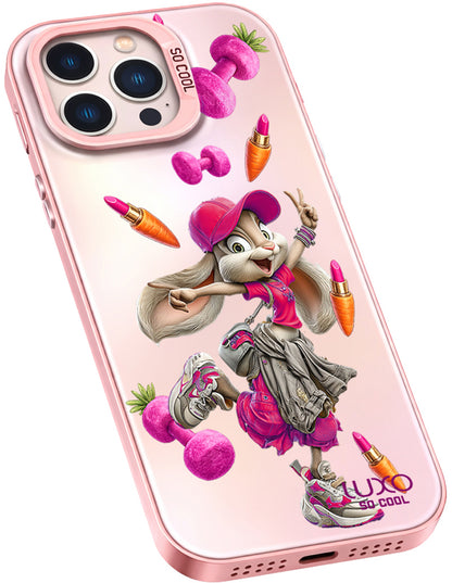 Case for Apple iPhone 15 Pro, LUXO So CooL, ArcadiA Rabbit, Multicolor
