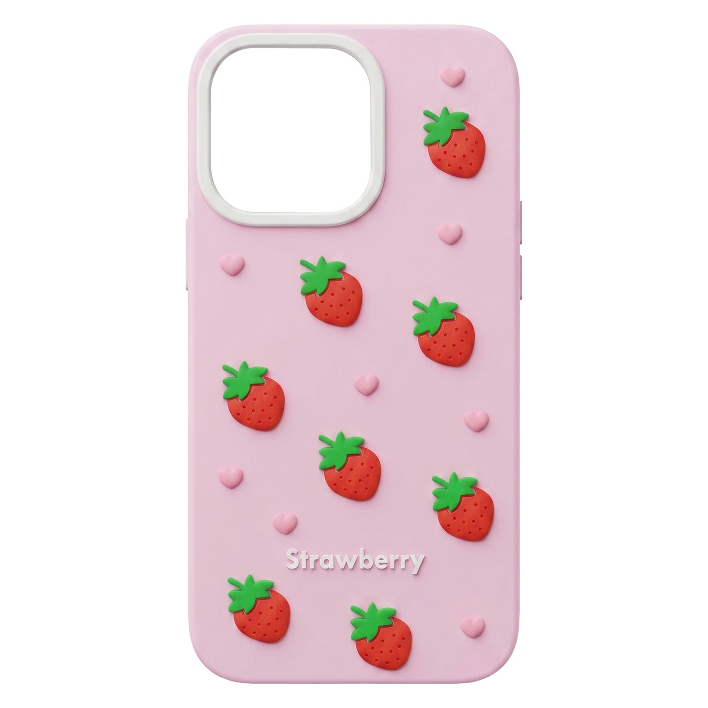 Case for Apple iPhone 12 / 12 Pro, OEM, Strawberry, Pink