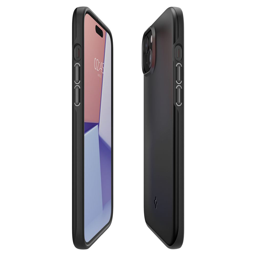 Case for Apple iPhone 15, Spigen, Thin Fit, Black ACS06776