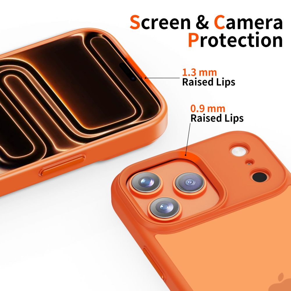Case for Apple iPhone 17 Pro Max, Tech-Protect, Magmat, Matte Orange
