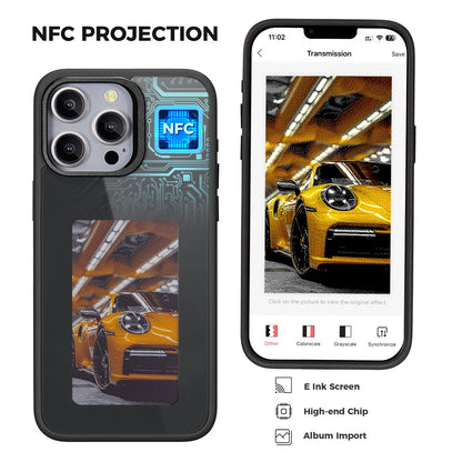 Case for Apple iPhone 15 Pro Max, OEM, Customized E-Ink Display, Black