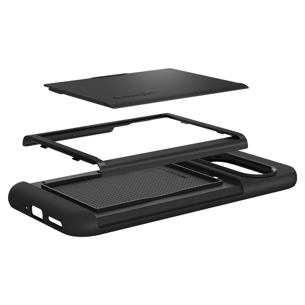 Case for Google Pixel 9/9 Pro, Spigen, Slim Armor CS, Black ACS07695 
