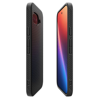 Case for Google Pixel 9a, Spigen, Liquid Air, Matte Black ACS09039